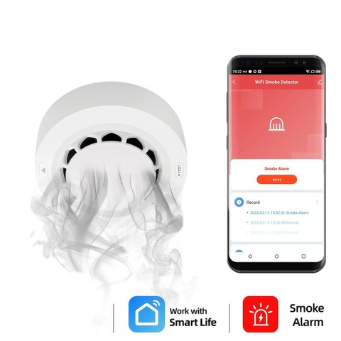 WiFi Smoke Detector for Home Kitchen Security