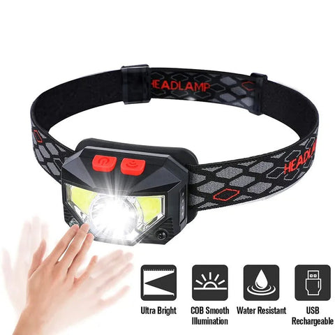 8 Modes Motion Sensor LED Headlamp